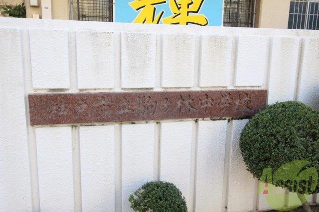 中学校　神戸市立駒ヶ林中学校（中学校）まで618m