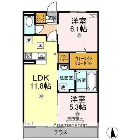 メゾンドソレイユの間取り写真