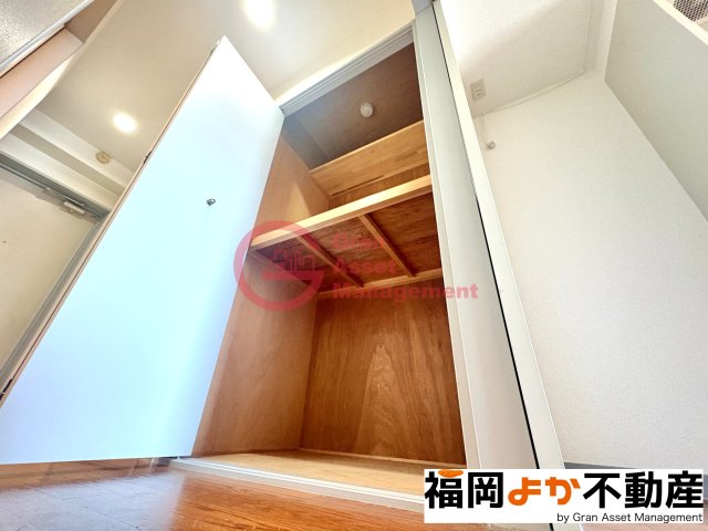 収納　たっぷりとした収納スペースです