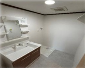 洗面設備　※同タイプの部屋の写真です