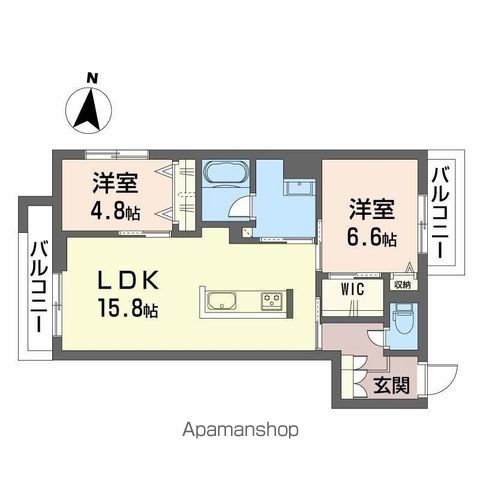 クオリスタ神宮参道の間取り写真