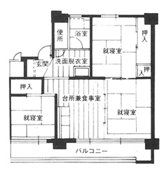 大衡村定住促進住宅の間取り写真