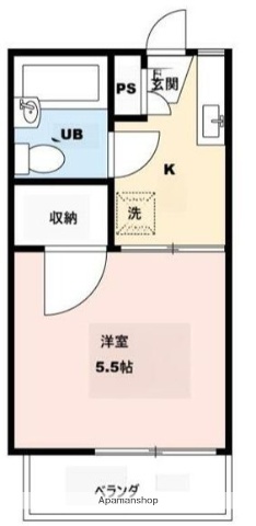相鉄本線 海老名駅 徒歩10分 2階建 築40年の間取り写真