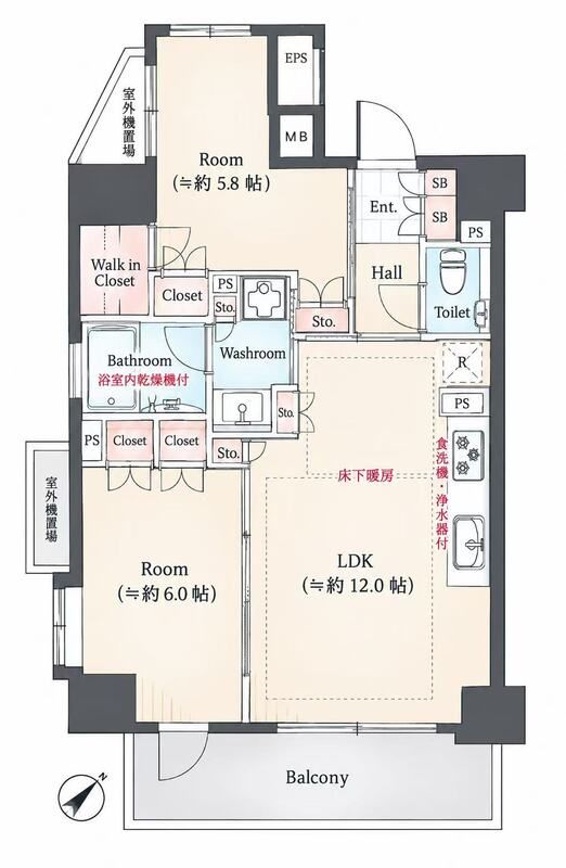 ラシュレ池袋椎名町の間取り写真