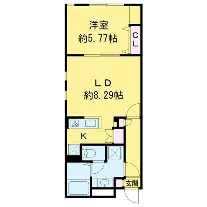 東急東横線 祐天寺駅 徒歩13分 4階建 築3年の間取り写真