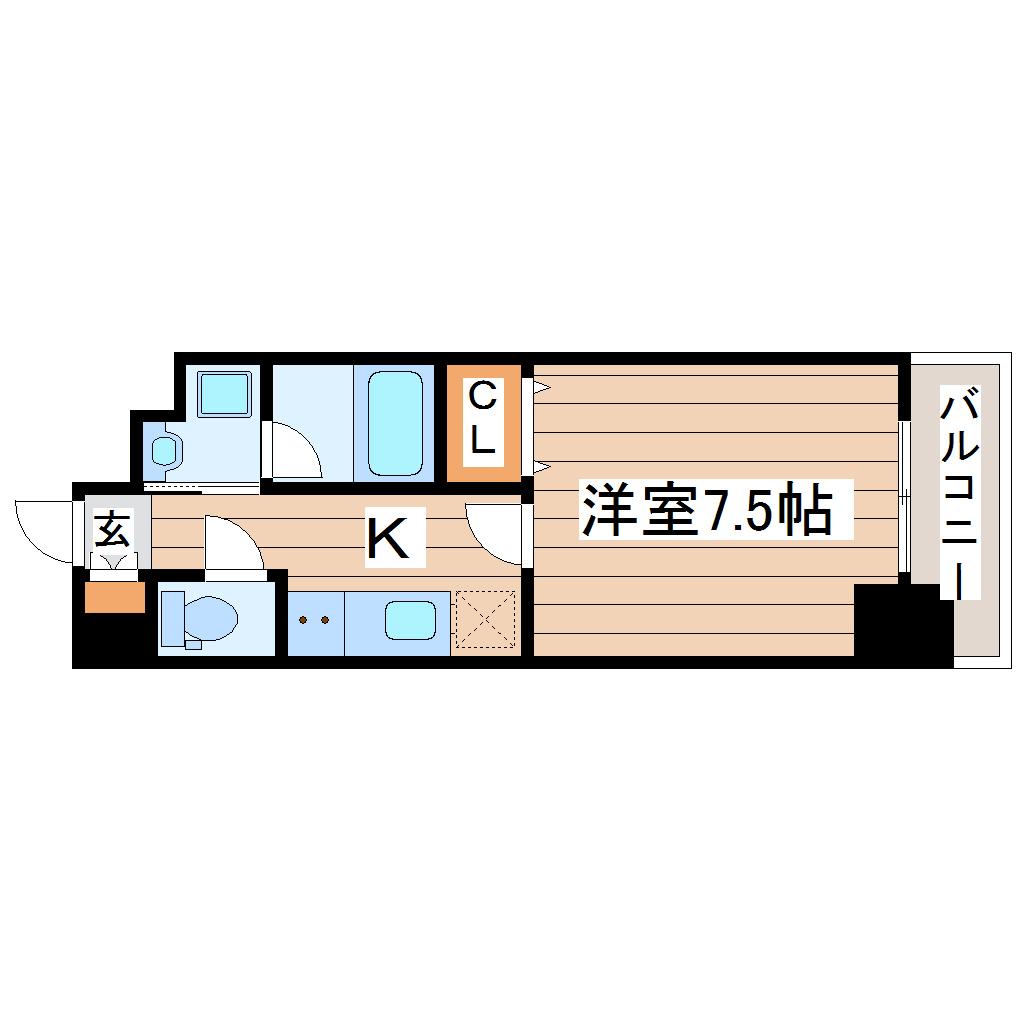 パークフラッツ本町の間取り写真