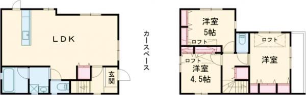 東和5丁目貸家の間取り写真