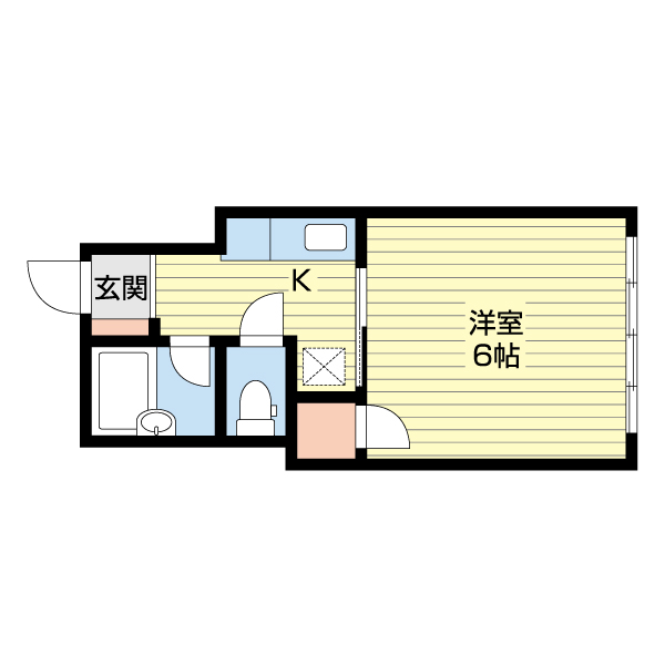 コーポ渡部の間取り写真