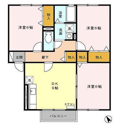 セジュールSASUKEの間取り写真