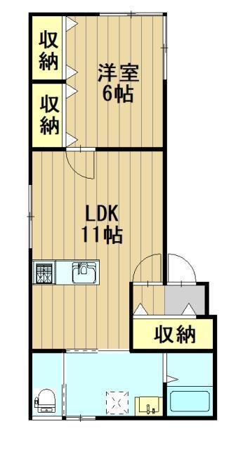 メイプル23の間取り写真