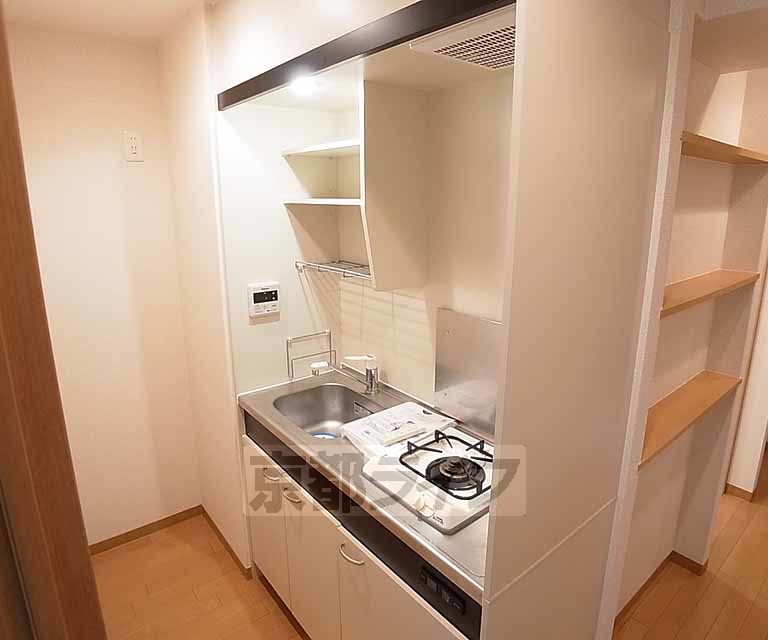 キッチン　１口ガスコンロ付です。