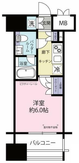 京急本線 京急川崎駅 徒歩8分 15階建 築11年の間取り写真