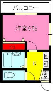 コスモスヴィラ済藤の間取り