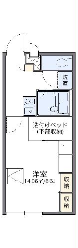 レオパレス京浜建物水橋ハイムＣの間取り