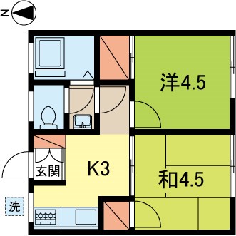 都筑荘の間取り