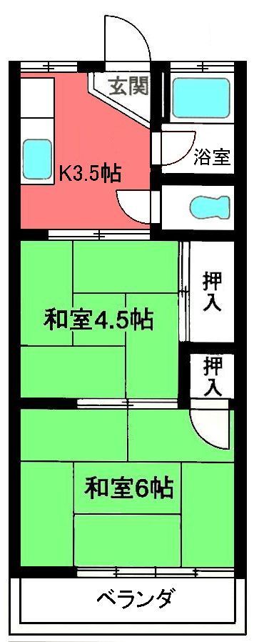チュウケンコーポの間取り