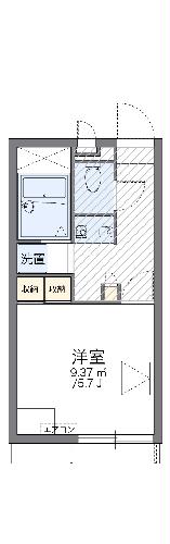 レオパレスヴォワールの間取り