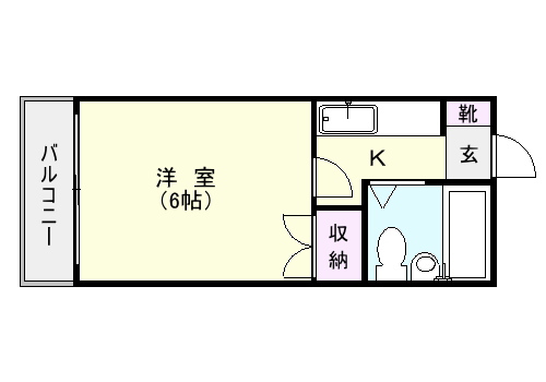 鹿児島市高麗町のマンションの間取り