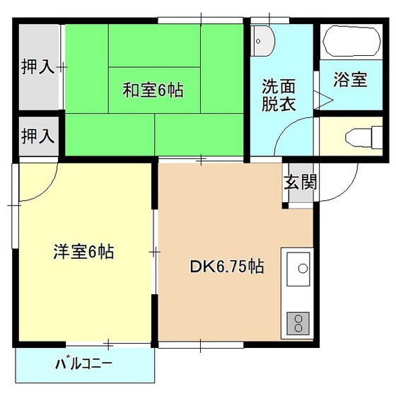 ソネットＢ棟の間取り