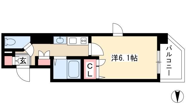 プレサンス鶴舞グリーンパークの間取り