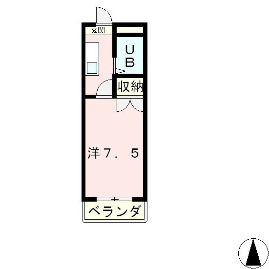 大津市平津のマンションの間取り