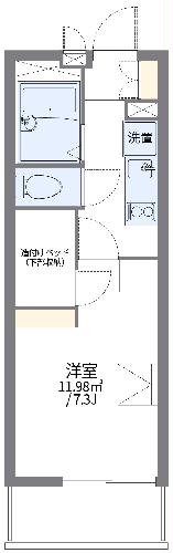 レオパレスサイガワの間取り