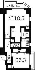 名古屋市東区筒井のマンションの間取り