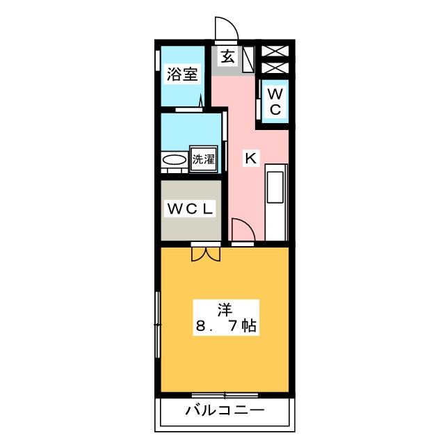 【フェリスタ西条町の間取り】