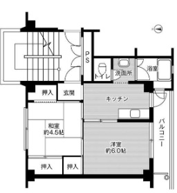 ビレッジハウス松川２号棟の間取り