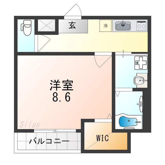 【堺市西区鳳北町のアパートの間取り】