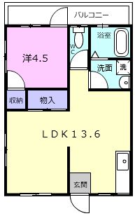 ハイツ青山の間取り