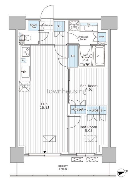 パークアクシス市川の間取り