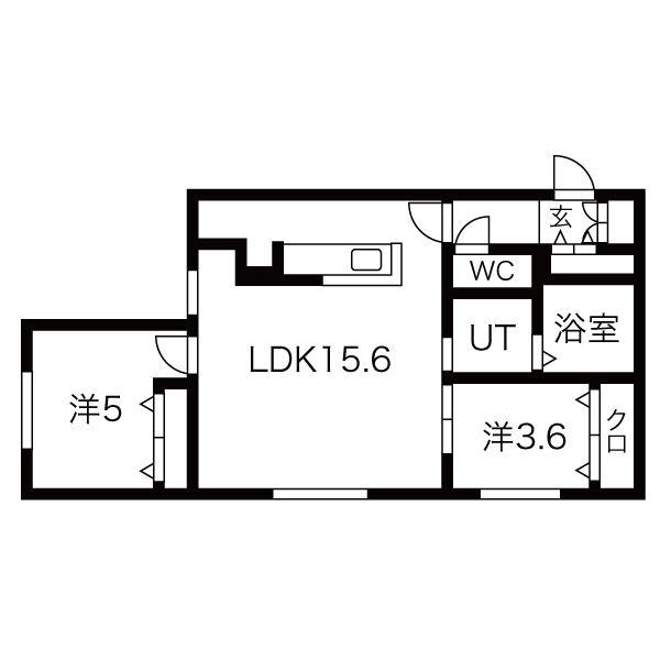 【Alivis東区役所前の間取り】