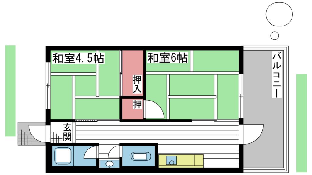 高砂ファミリーマンションの間取り