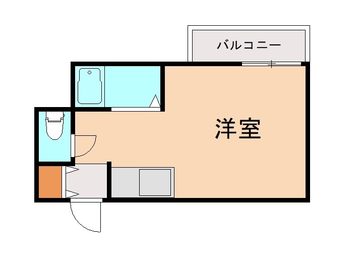 北九州市小倉北区砂津のマンションの間取り