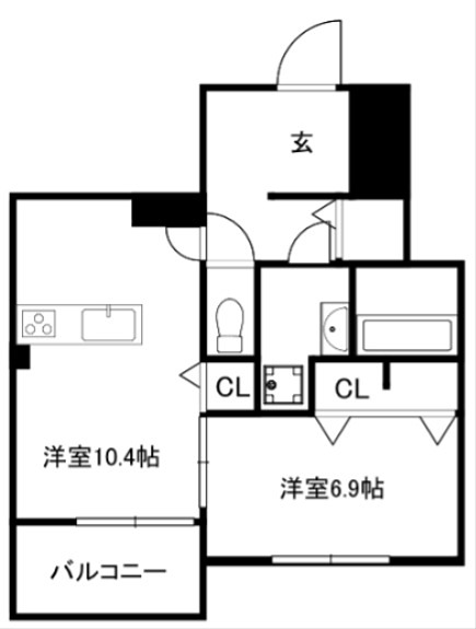 メゾンみやのまえアネックスの間取り