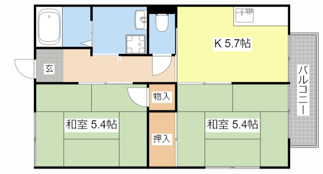 リバティ―ハウスの間取り