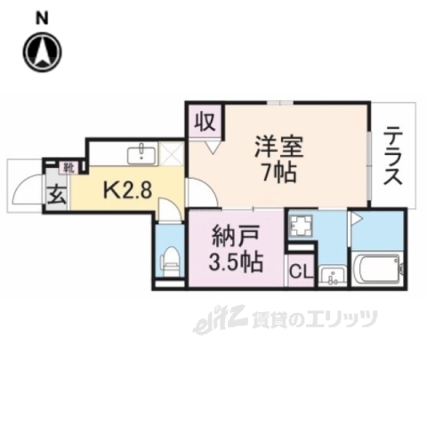 ココットルーチェＭ＆Ｋの間取り