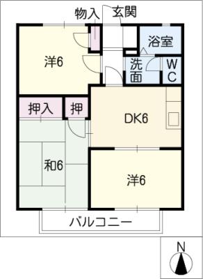 リヴェール東山の間取り