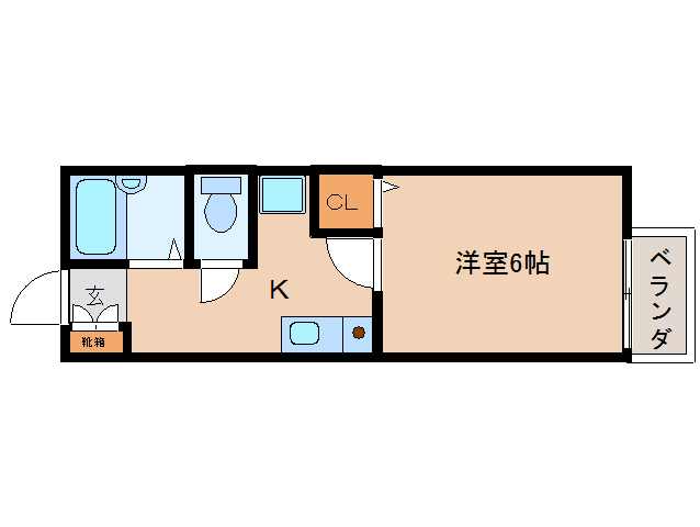 五條市今井のアパートの間取り