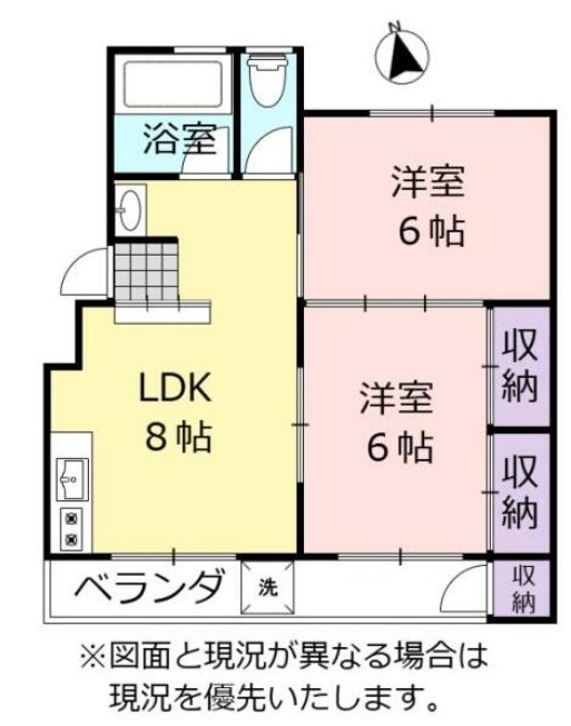 【マンション赤山の間取り】