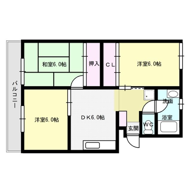 白金ハイツの間取り