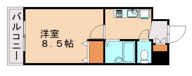 大野城市白木原のマンションの間取り