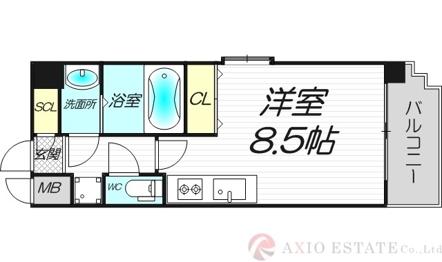 プレサンス神崎川ファインブレスの間取り