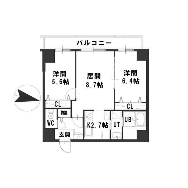 グレイスコート桑園の間取り