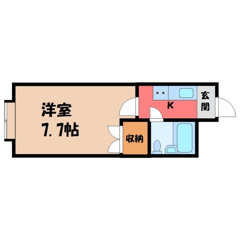 宇都宮市峰町のマンションの間取り