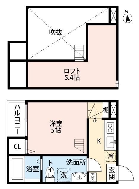 八千代市大和田のアパートの間取り