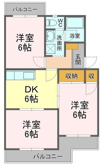 マンションオアシスIの間取り