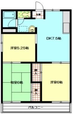 コーポ白山の間取り