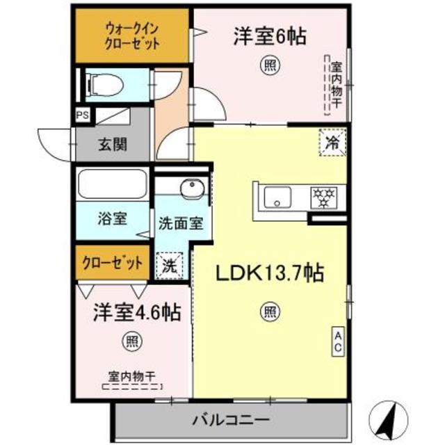 D-ROOM尾長東の間取り